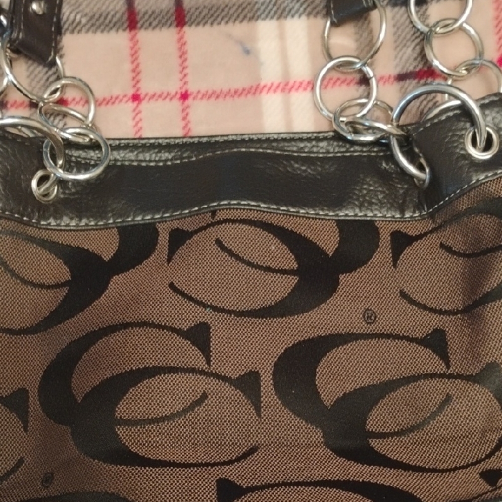Chic Black and Brown Shoulder Bag